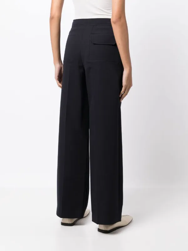 [LOW CLASSIC] /☆ 24FW BELT LOOP POINT TROUSER / BLUE GREEN Low Classic pocket-point wide-leg Trousers | Blue | FARFETCH