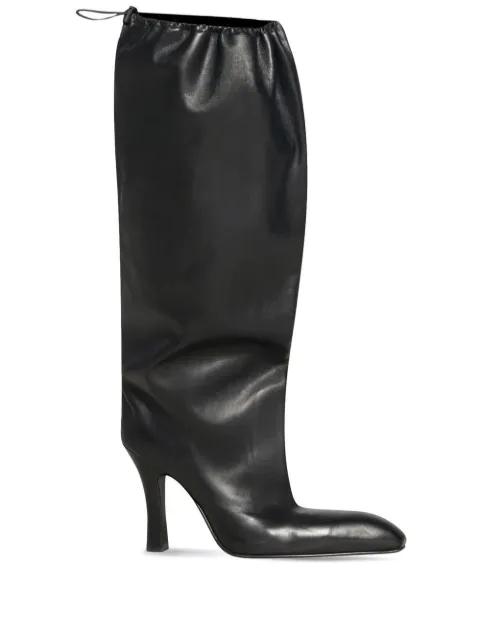 Balenciaga Falcon 105mm leather knee boots Women