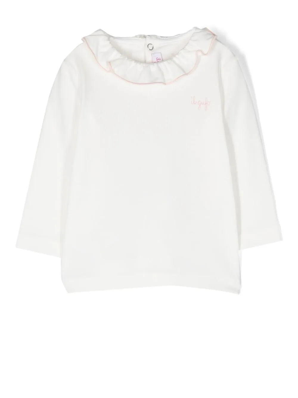 

Il Gufo ruffle-trimmed top - White