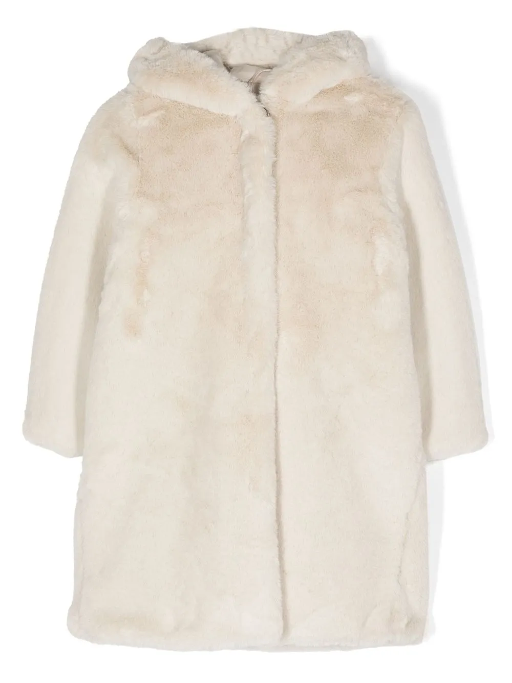 

Il Gufo oversized hooded faux-fur coat - Neutrals