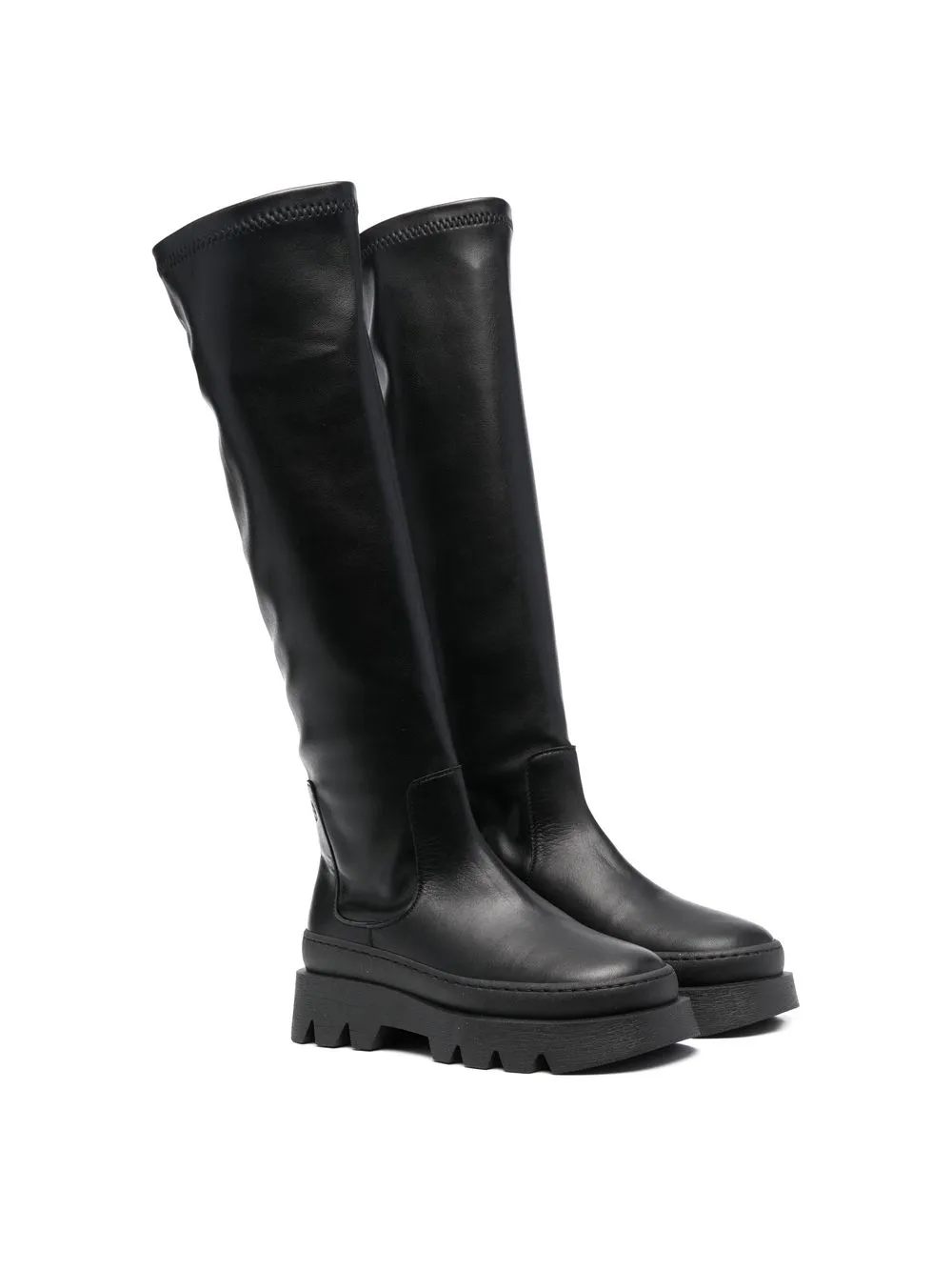 

Florens leather knee-length boots - Negro