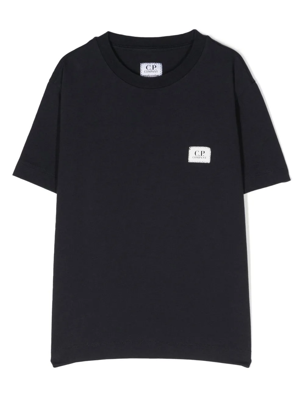 

C.P. Company Kids logo-patch cotton T-shirt - Blue