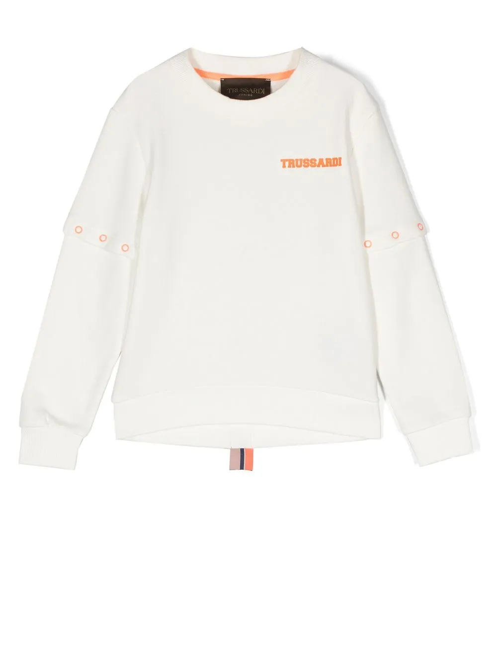 

TRUSSARDI JUNIOR logo-print cotton T-shirt - White