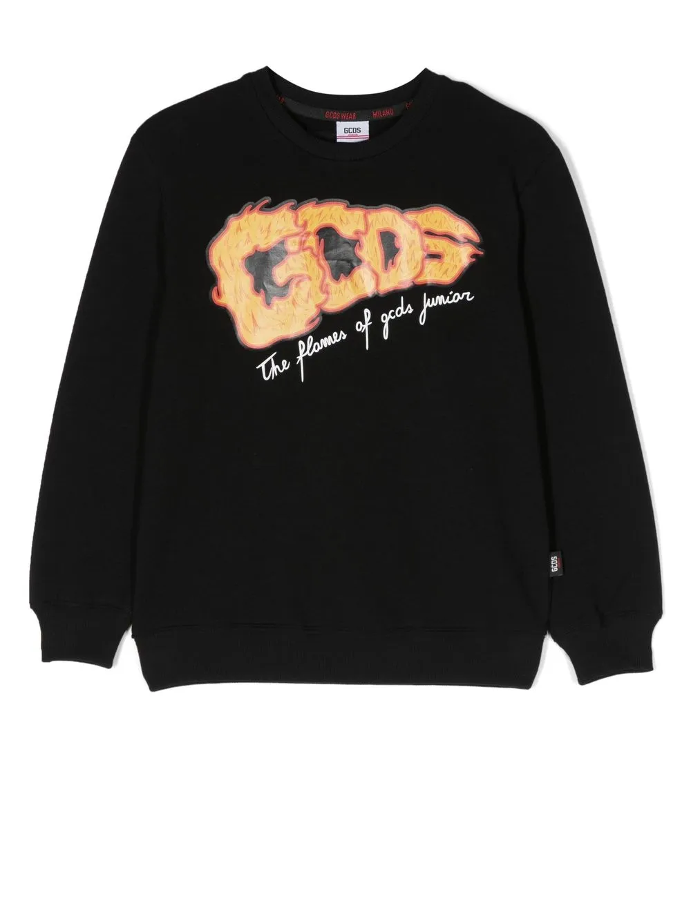 

Gcds Kids logo-print long-sleeve sweatshirt - Black
