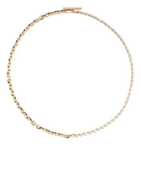 Lizzie Mandler Fine Jewelry 18kt yellow gold Éclat diamond tennis necklace