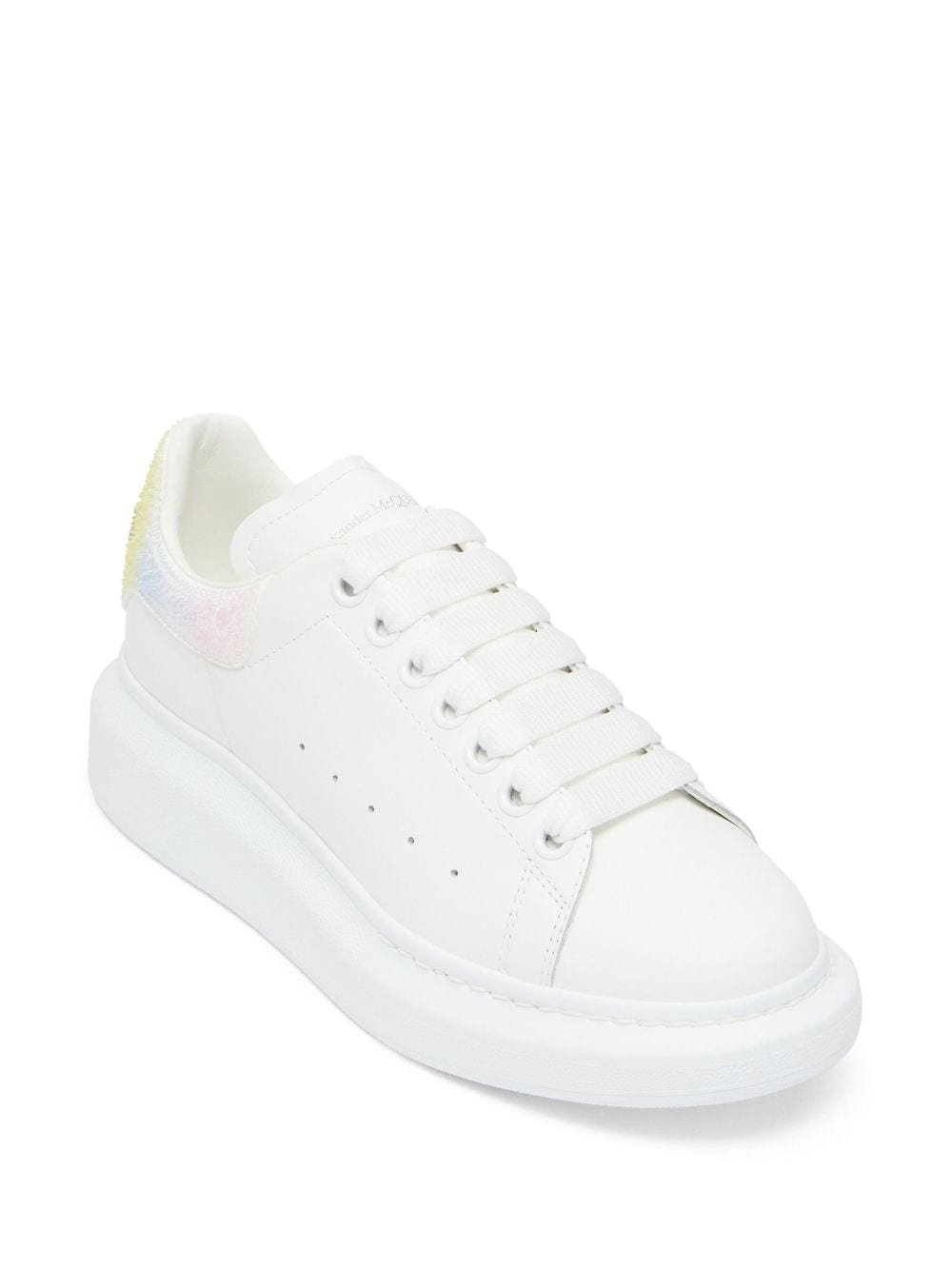 Image 2 of Alexander McQueen crystal-embellished leather sneakers