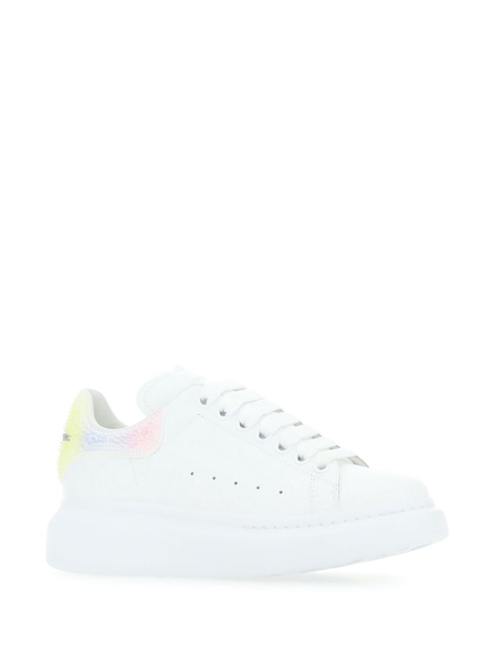 Alexander McQueen crystal-embellished leather sneakers Women