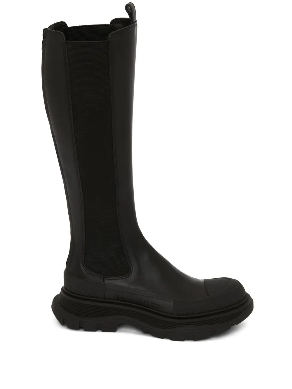 Bottes Alexander McQueen Style Combat – Taille 6 US, Noir Cuir, Occasion