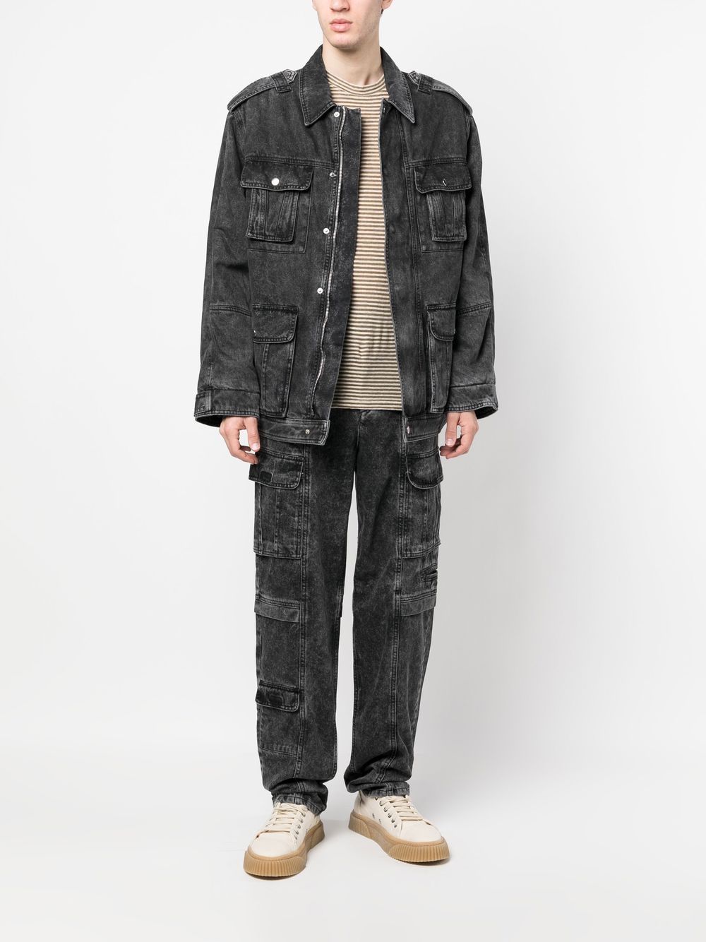 MARANT Jeans met stonewashed-effect - Zwart