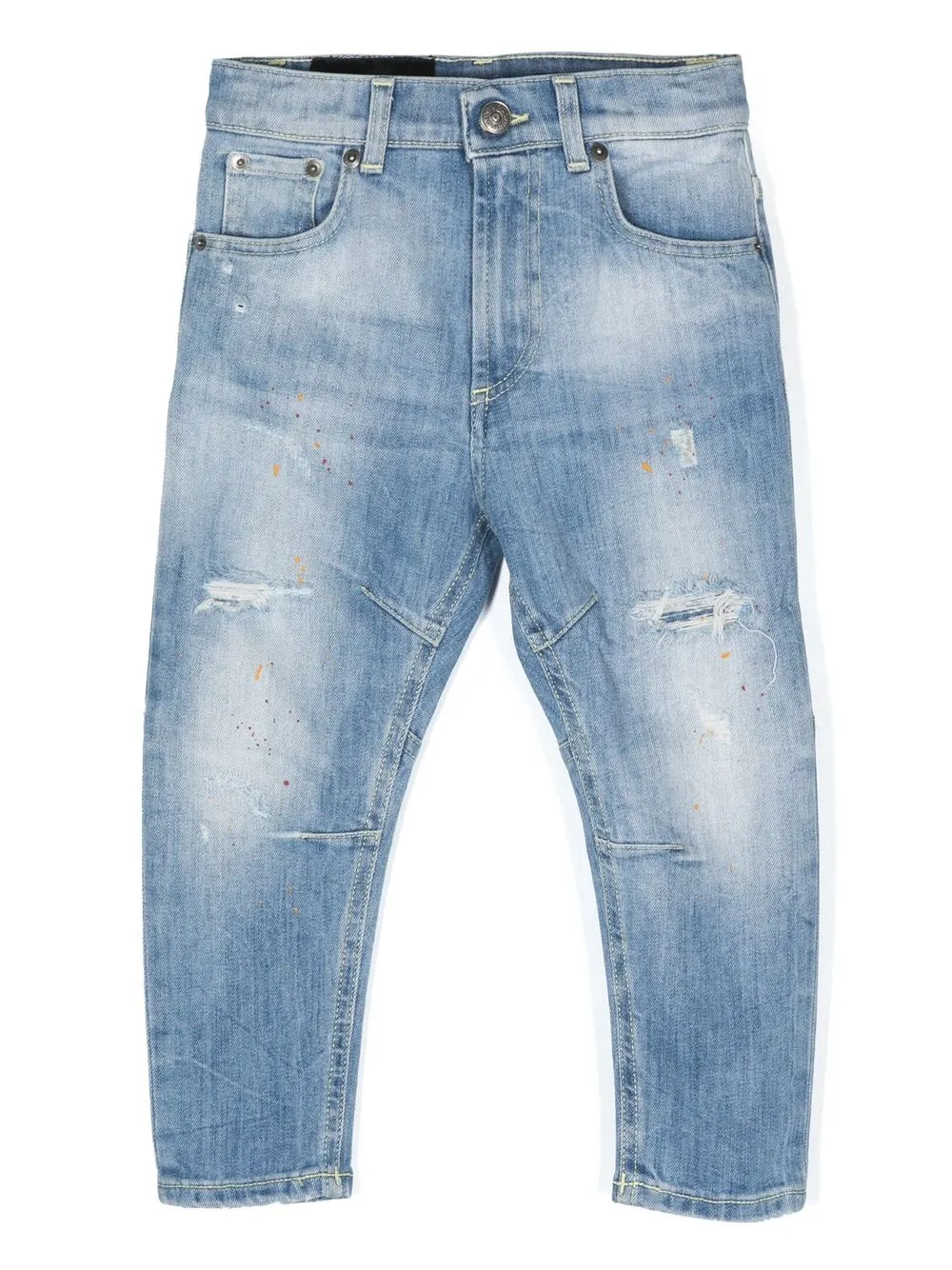 

DONDUP KIDS jeans con efecto envejecido - Azul