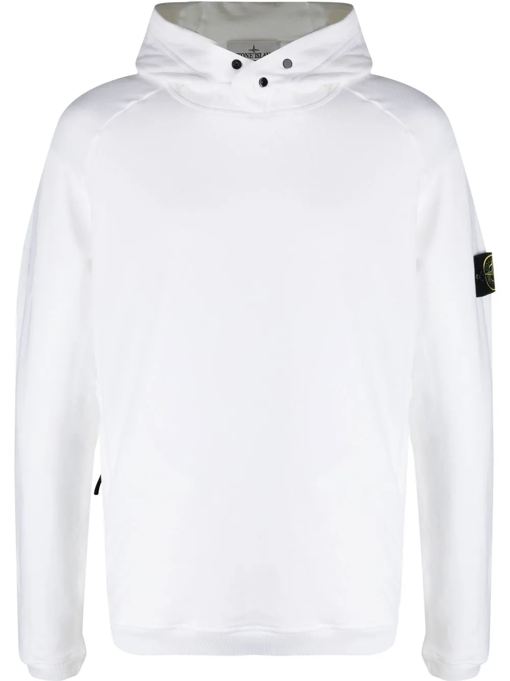 

Stone Island logo-patch hoodie - White