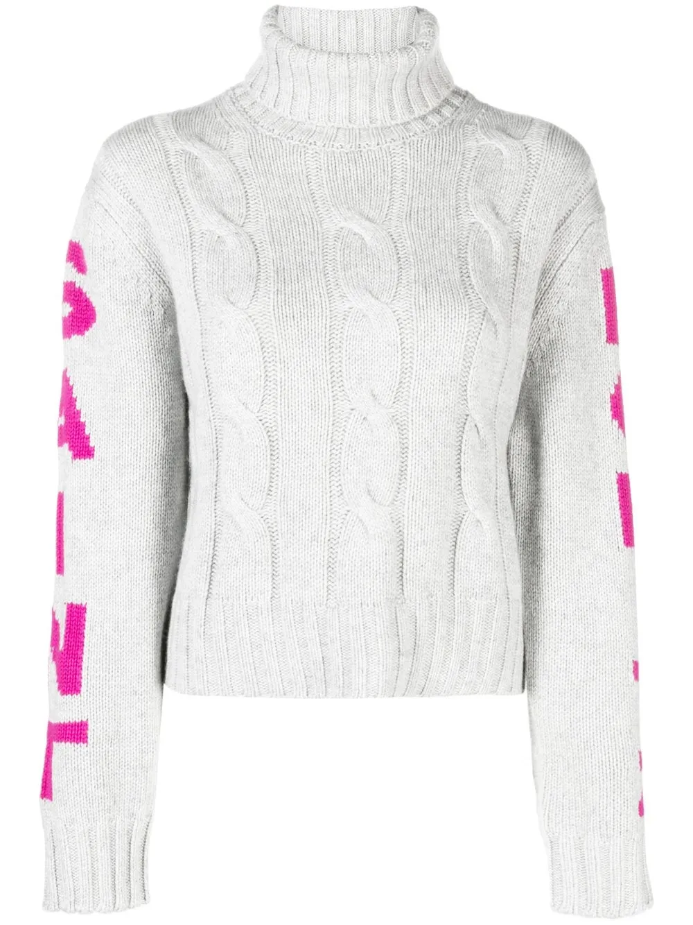 

MC2 Saint Barth logo-sleeve knit jumper - Grey