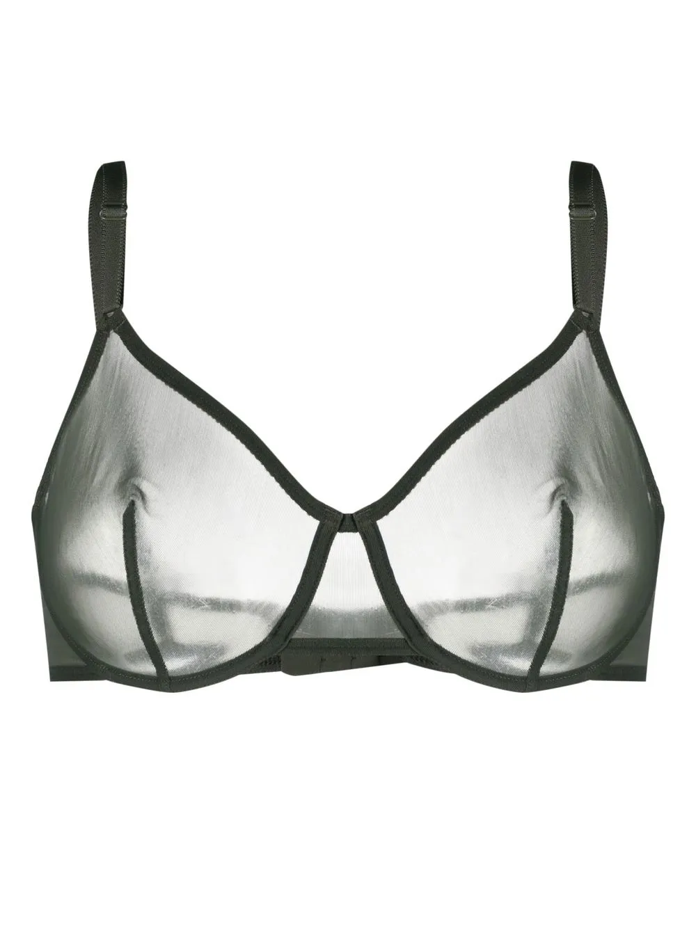 

ERES Eden sheer triangle bra - Green