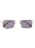 Jacquemus square-frame tinted sunglasses - White