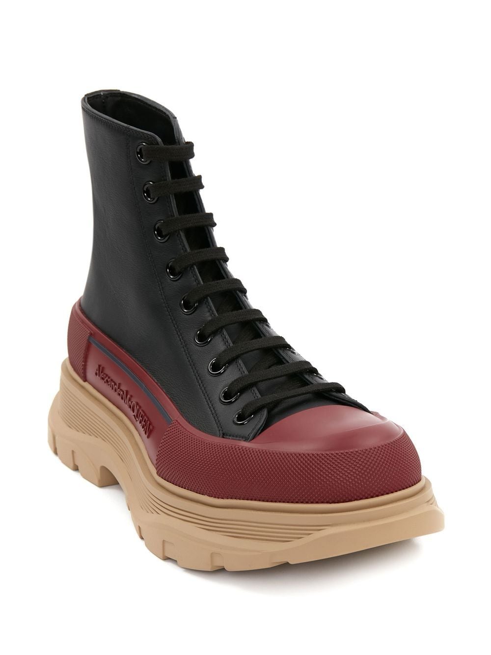 Alexander McQueen Tread Slick veterlaarzen - Zwart