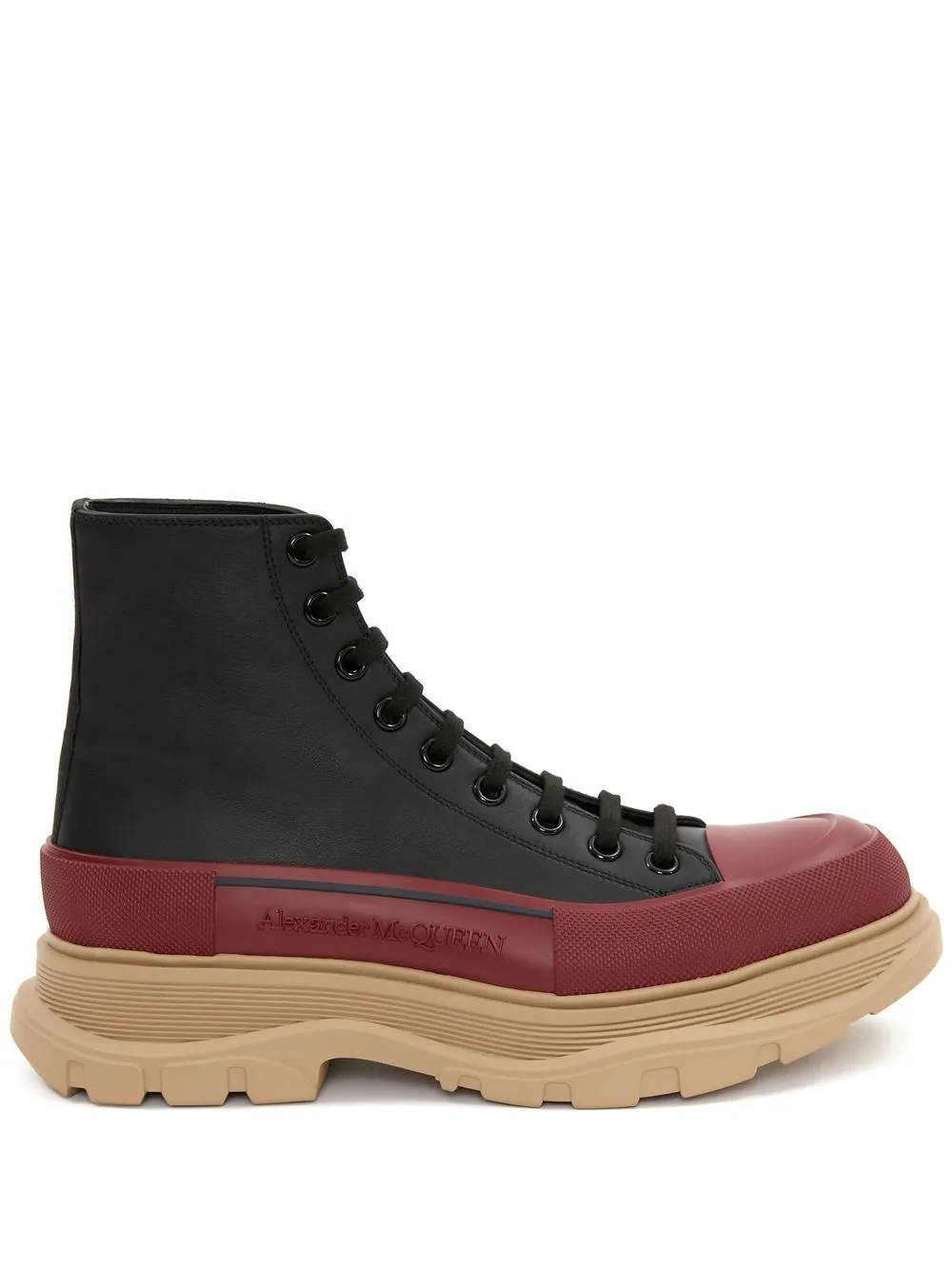 alexander mcqueen tread lace up boot