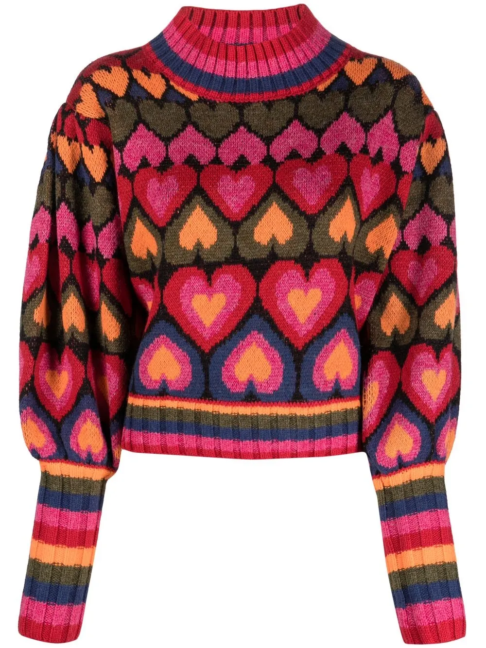 

FARM Rio Full Of Hearts jumper - Red