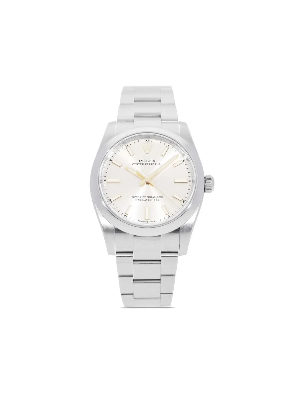 

Rolex 2020 pre-owned Oyster Perpetual 34mm - Silver