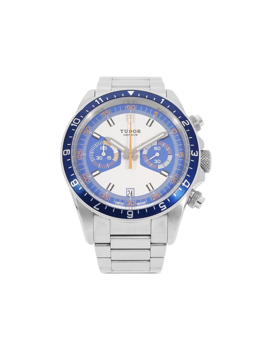 Pre-owned Tudor 2014  Heritage Chrono 42mm In Blue
