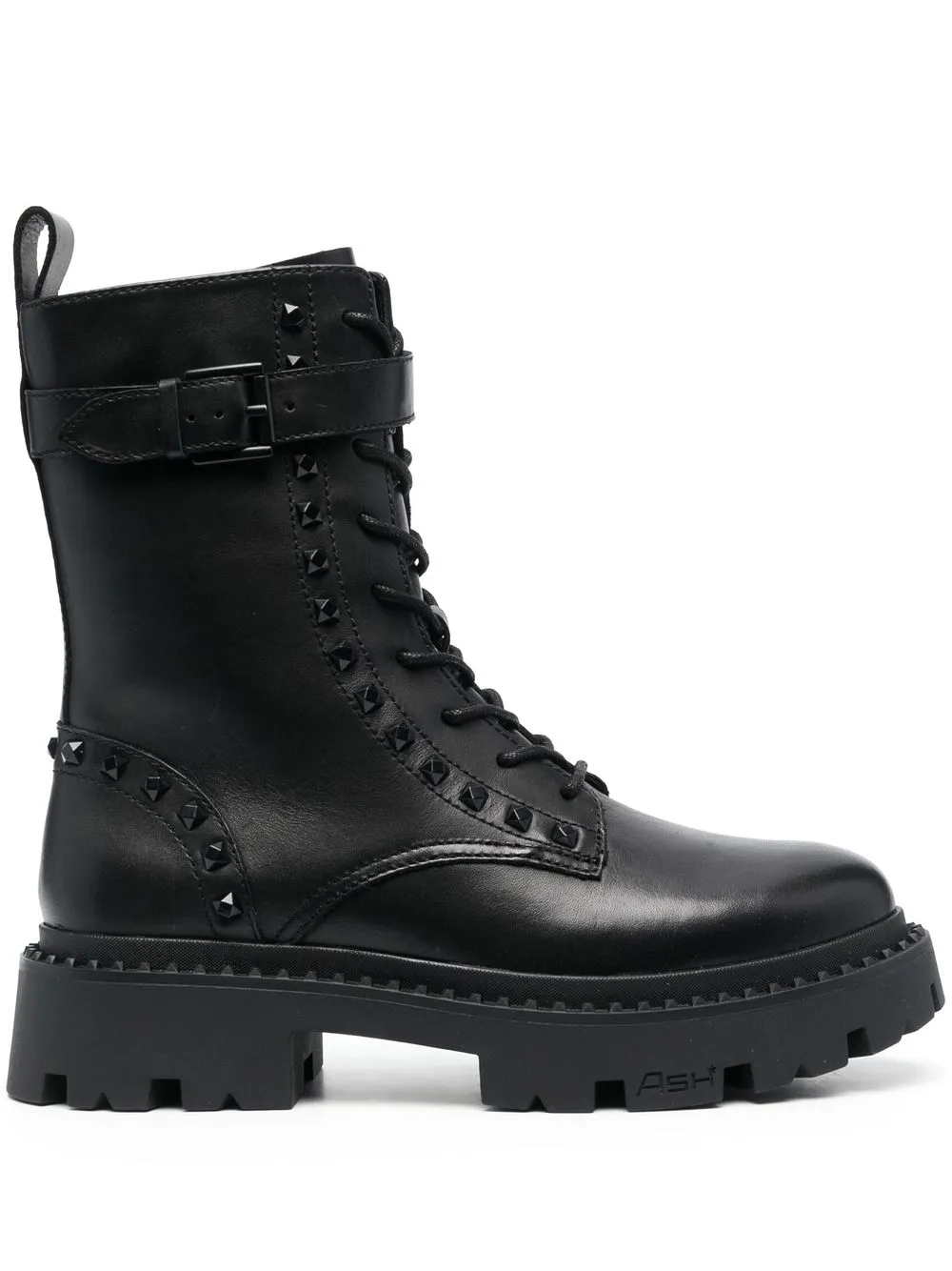 

Ash 50mm lace-up leather boots - Black