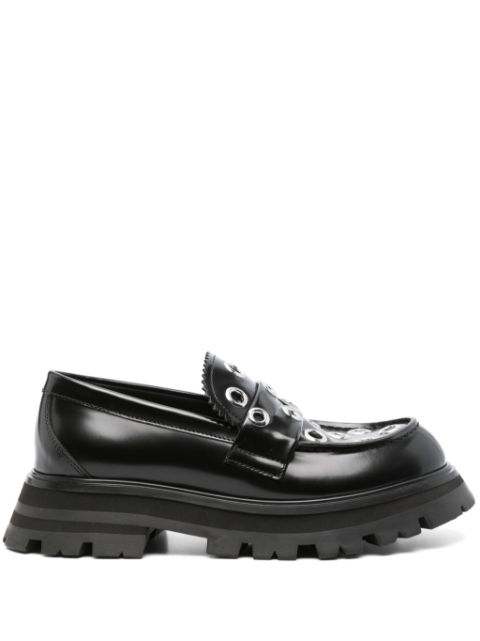 Alexander McQueen eyelet-embellished loafers Women