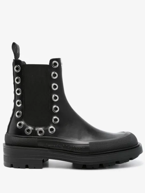 Alexander McQueen botas Chelsea con detalle de ojales