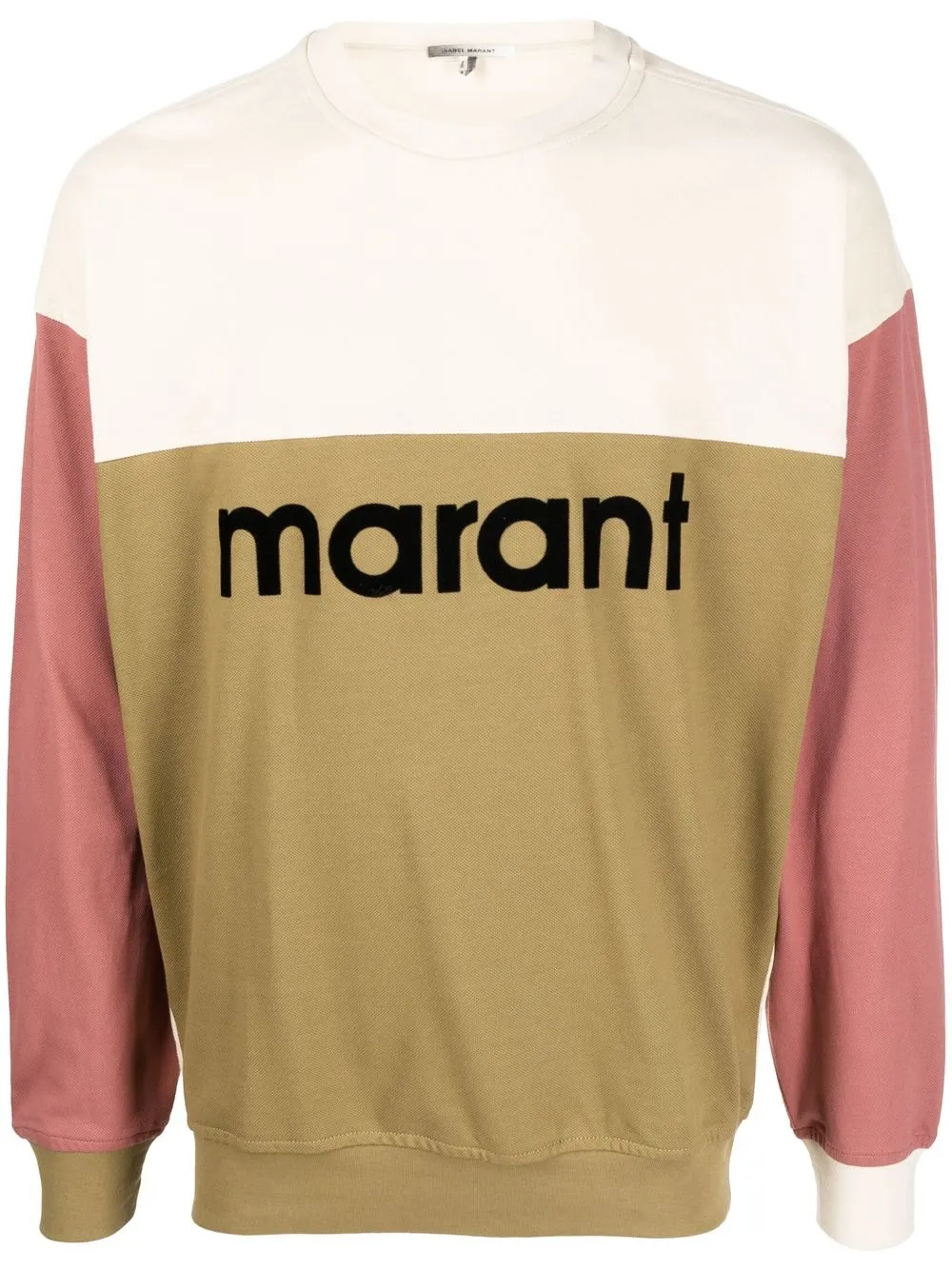 

Isabel Marant Aftone colour-block sweatshirt - Green