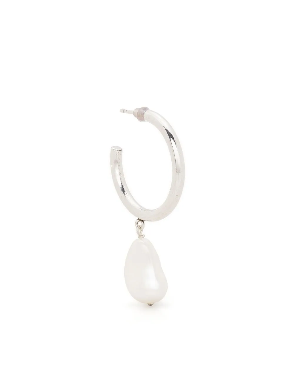 

Isabel Marant pearl-drop hoop earring - Silver