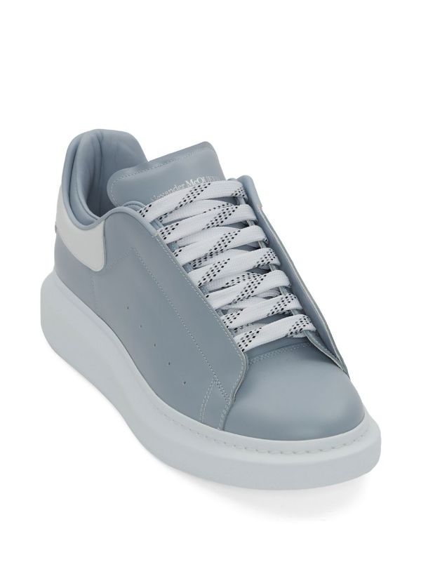 Alexander McQueen Blue & Silver Oversized Sneakers Alexander McQueen