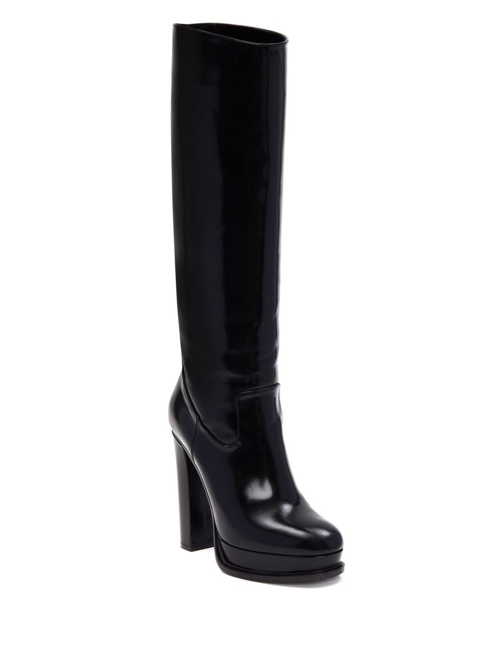 Image 2 of Alexander McQueen 120mm platform leather knee boots