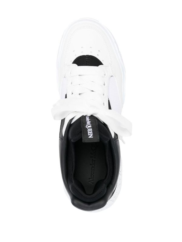 Alexander McQueen Court Tech Leather Sneakers - Farfetch