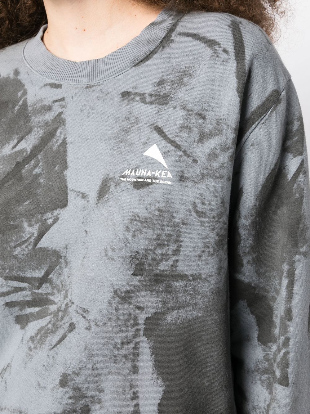 Shop Mauna Kea Logo-print Hand-brushed Sweatshirt In Grey