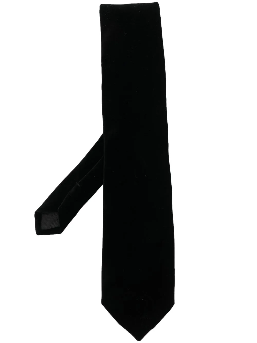 

TOM FORD velvet cotton tie - Black
