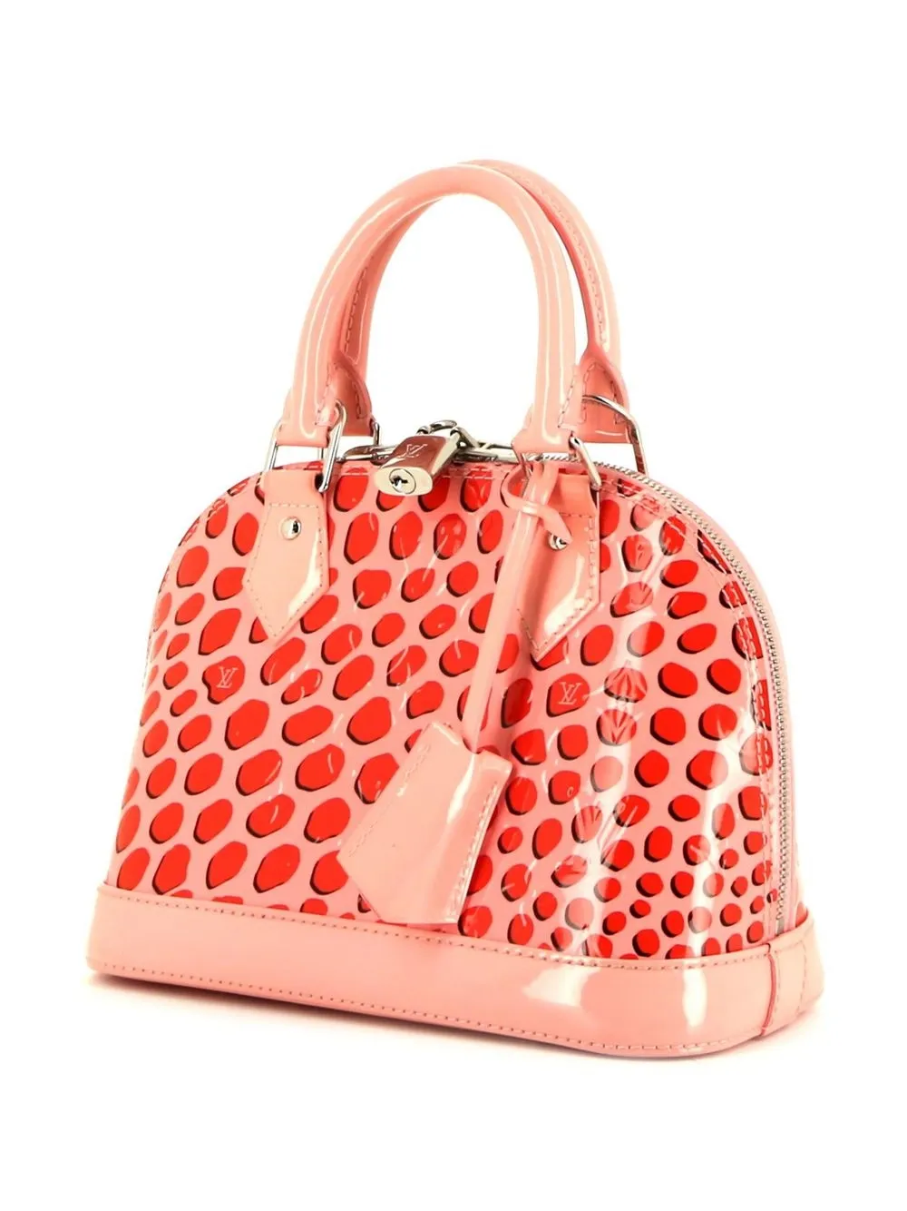 Pre-owned Louis Vuitton Mini Alma Jungle Bag In 粉色