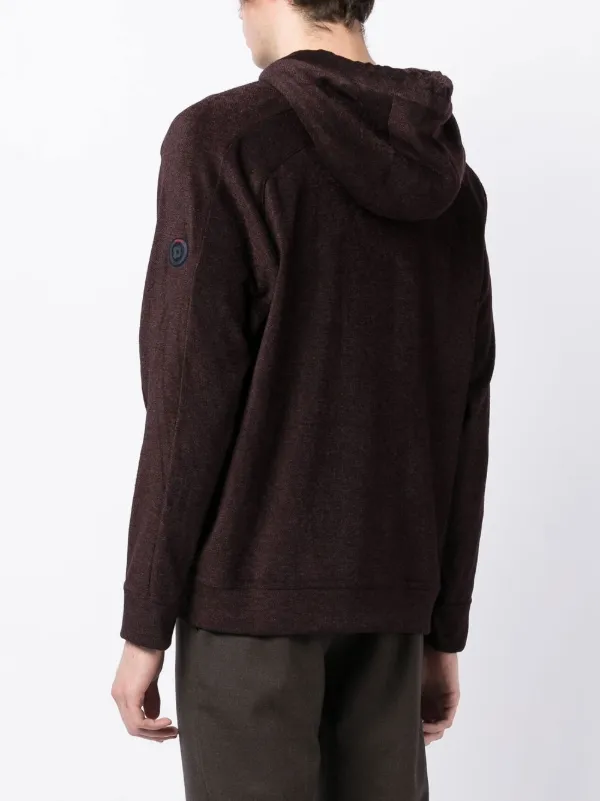 LARDINI｜HOOD/ZIP-UP (EQLMML360EQ62030 999) Lardini zip-up Drawstring Hoodie | Brown | FARFETCH