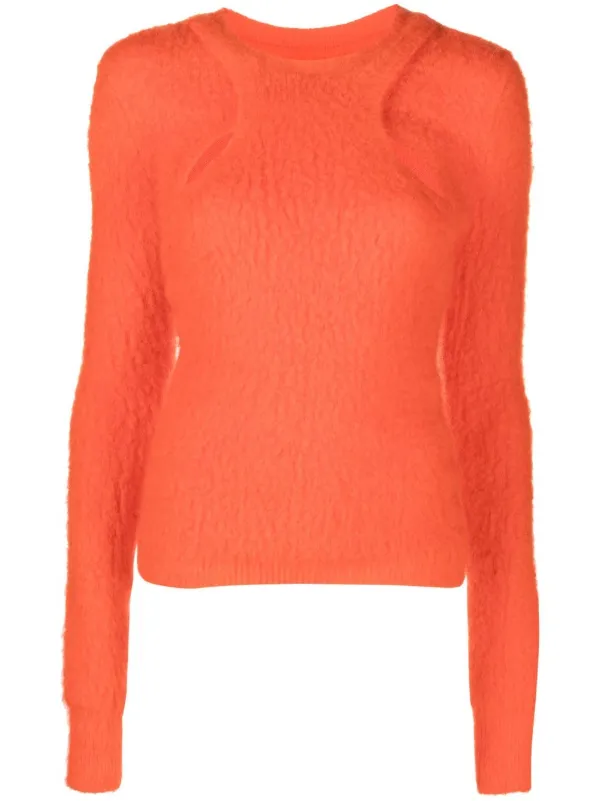 【ISABEL MARANT】カットアウト ニット ワンピース【送関込】 ISABEL MARANT カットアウト セーター | オレンジ | FARFETCH JP