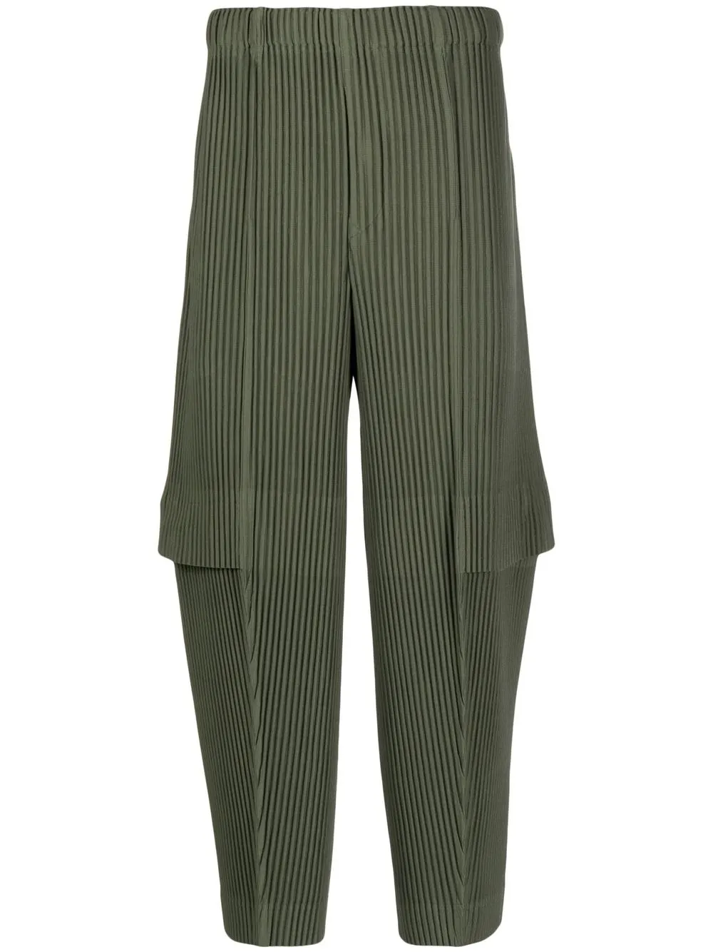 

Homme Plissé Issey Miyake pleated cropped cargo trousers - Green