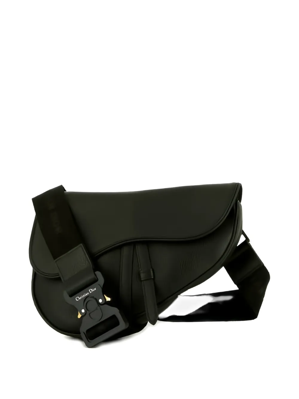 Christian Dior Pre-Owned 2020 Saddle black grained leather shoulder bag - Zwart