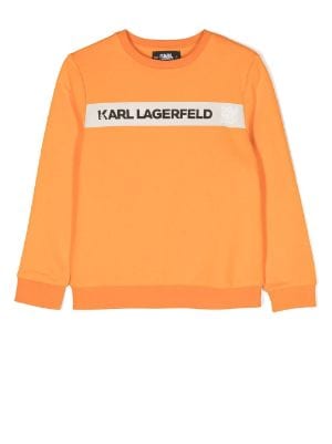 Karl Lagerfeld Kids Ikonik Karl logo-print Sweatshirt - Farfetch