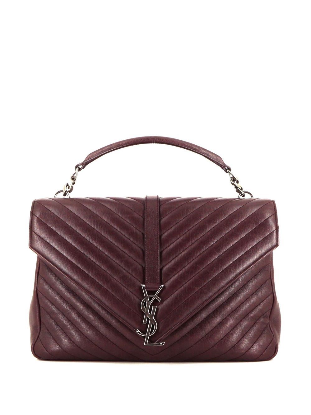 Ysl college cheap bag burgundy