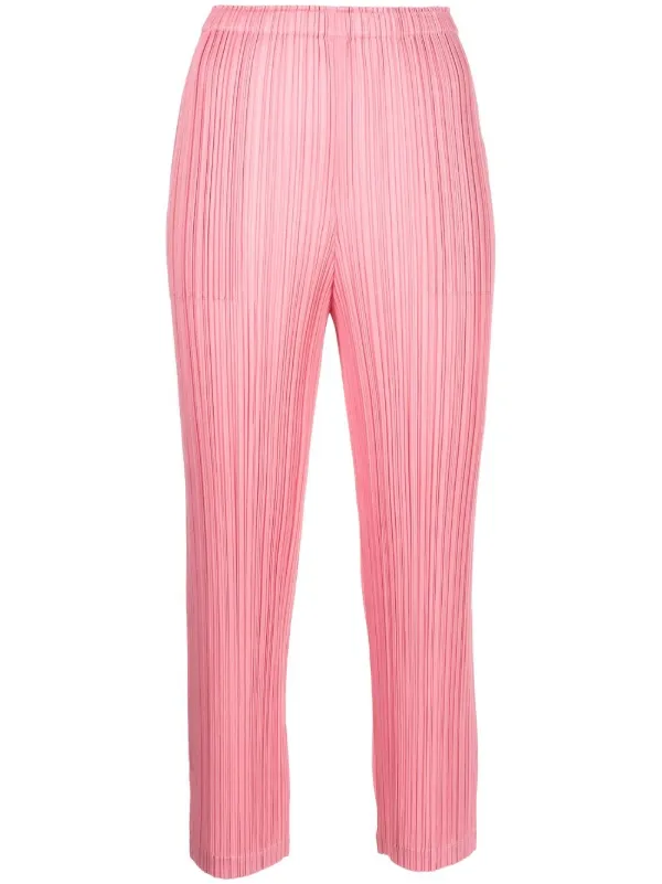 Pleats Please Issey Miyake Pleated straight-leg Trousers - Farfetch