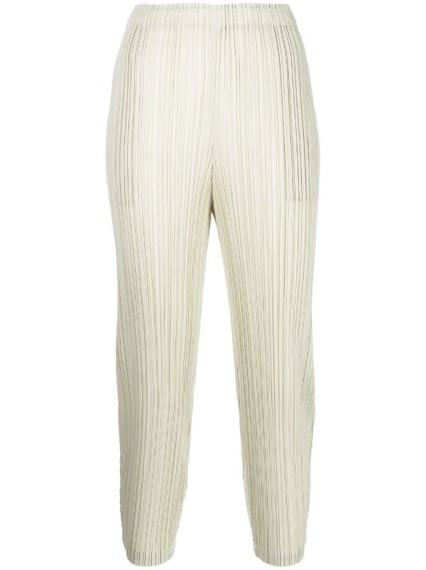  Other Stories  Soft Belted Tapered Trousers in White  Lyst UK