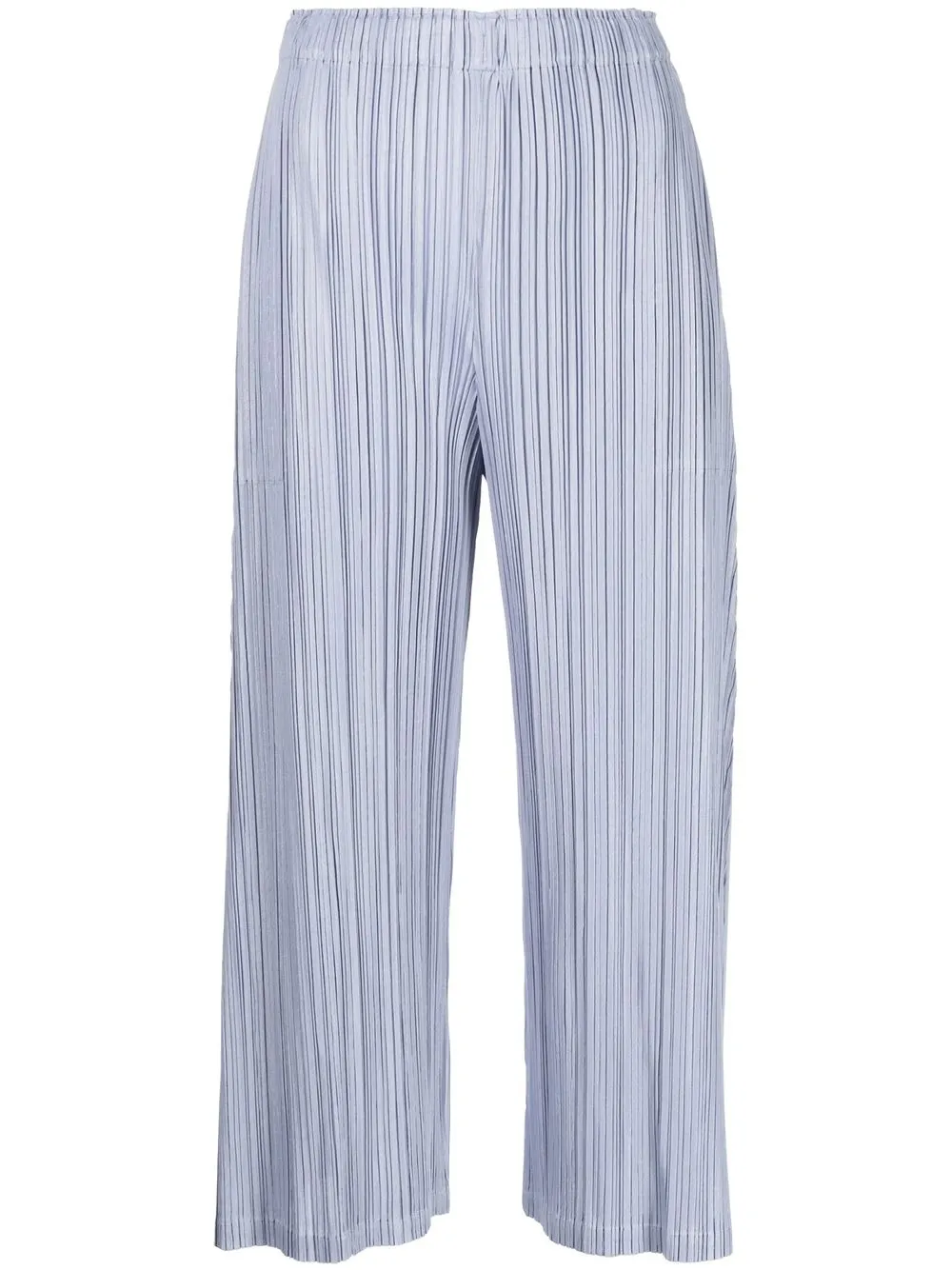

Pleats Please Issey Miyake plissé-effect cropped trousers - Blue