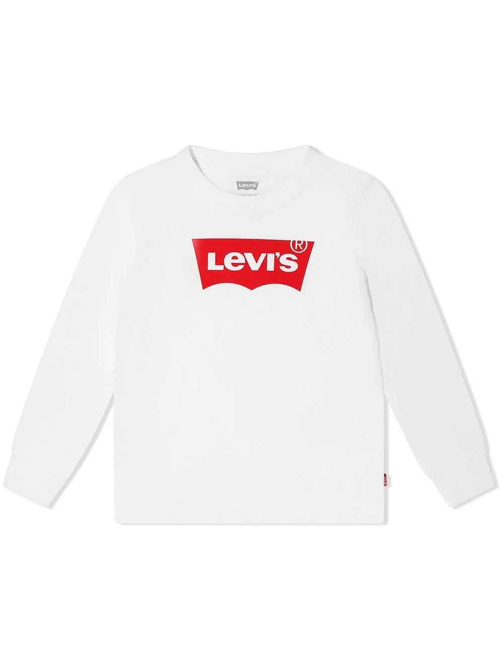 

Levi's Kids logo-print long-sleeve T-shirt - White