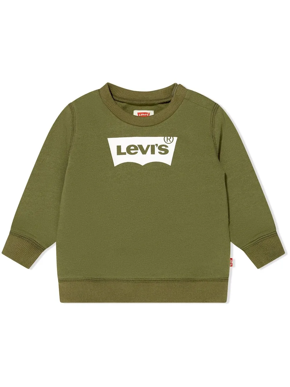 

Levi's Kids logo-print crew-neck sweatshirt - Green