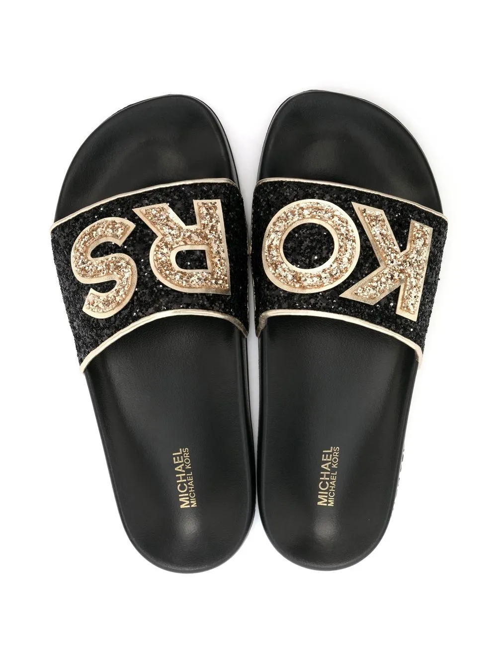 Michael Michael Kors Gilmore Slide Sandal In Schwarz