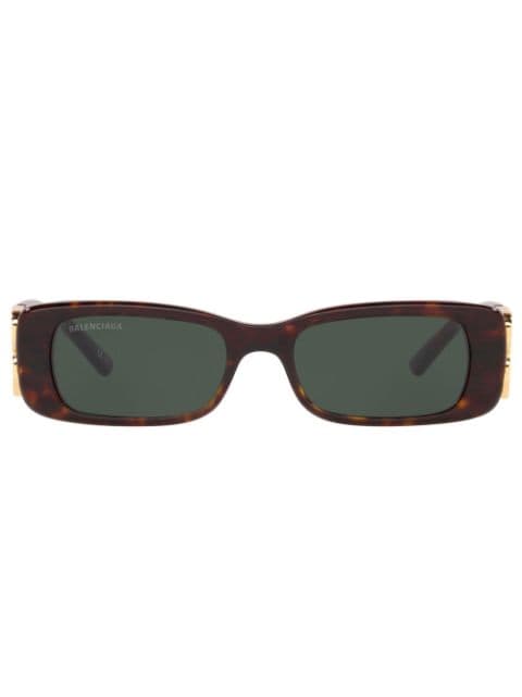 Balenciaga Eyewear logo-plaque rectangle-frame sunglasses