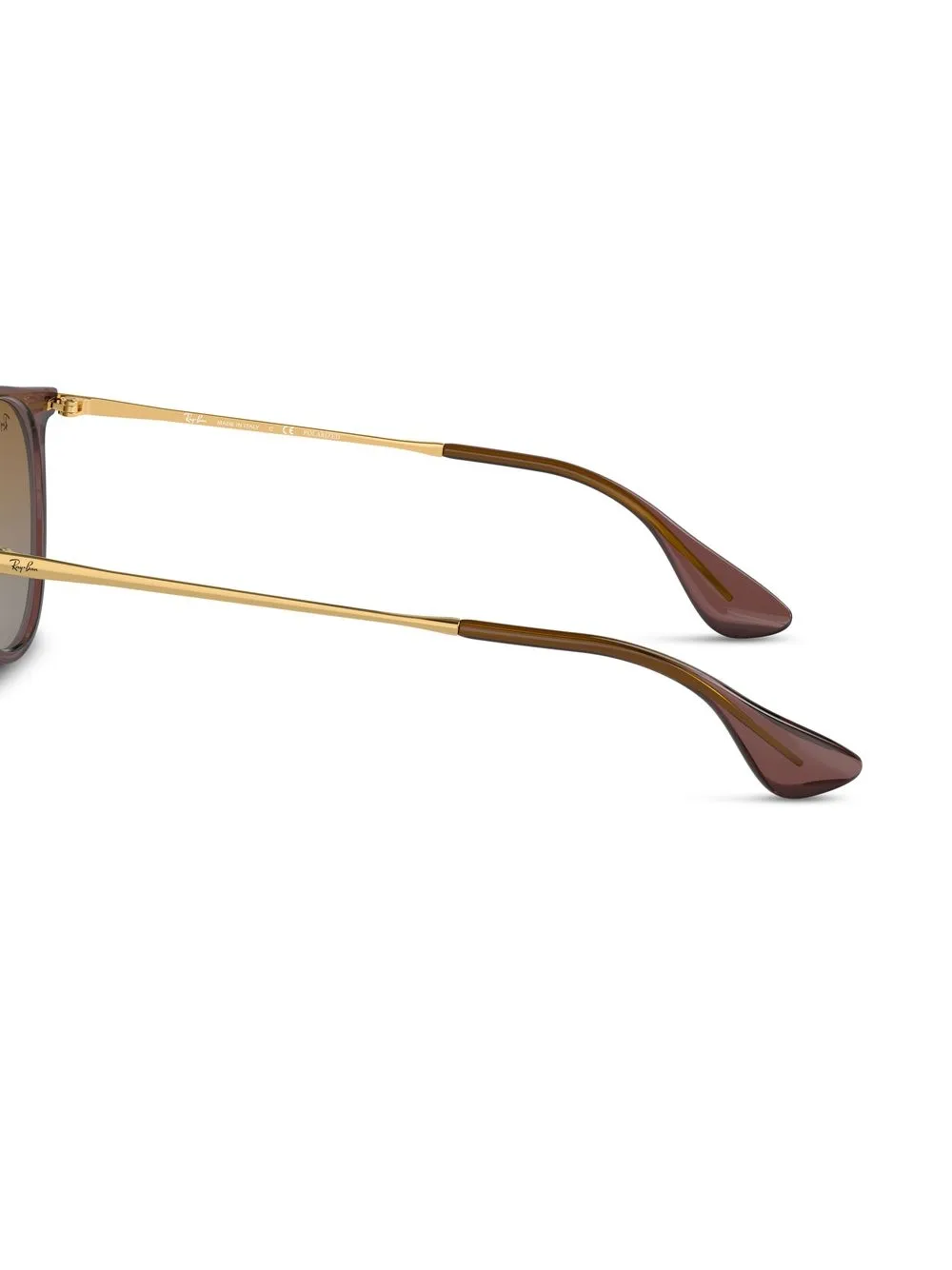 Shop Ray Ban Erika Round-frame Sunglasses In Brown