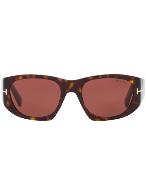 TOM FORD Eyewear tortoiseshell-effect round-frame sunglasses
