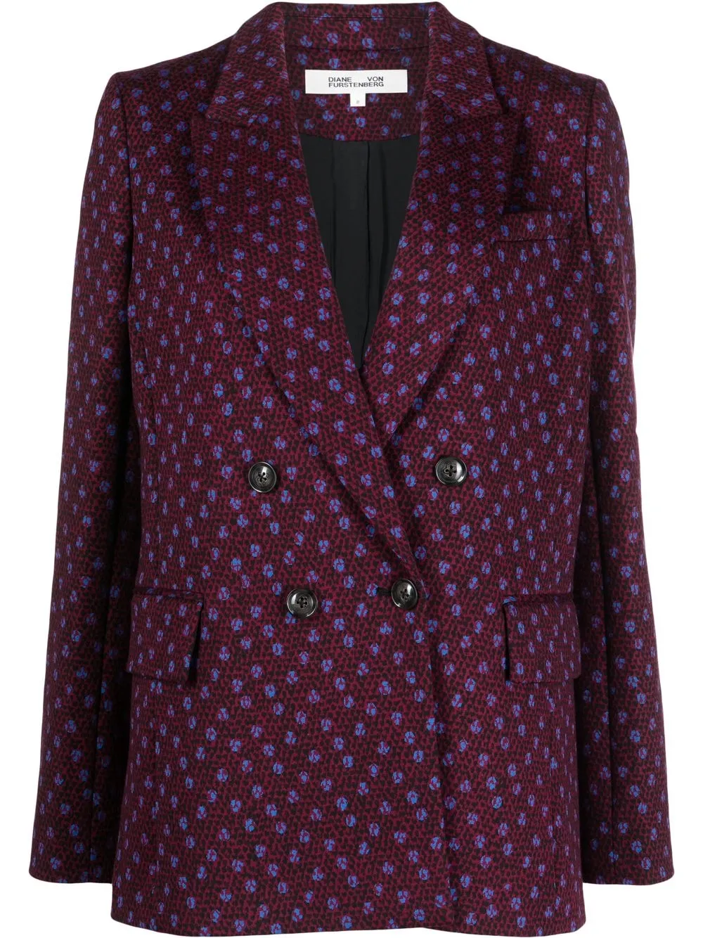 

DVF Diane von Furstenberg blazer Bien con doble botonadura - Rojo